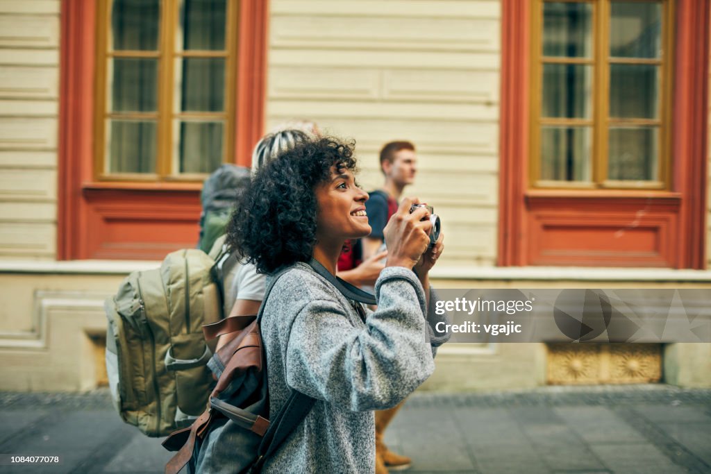 Millennial's Friends Visit Foreign City