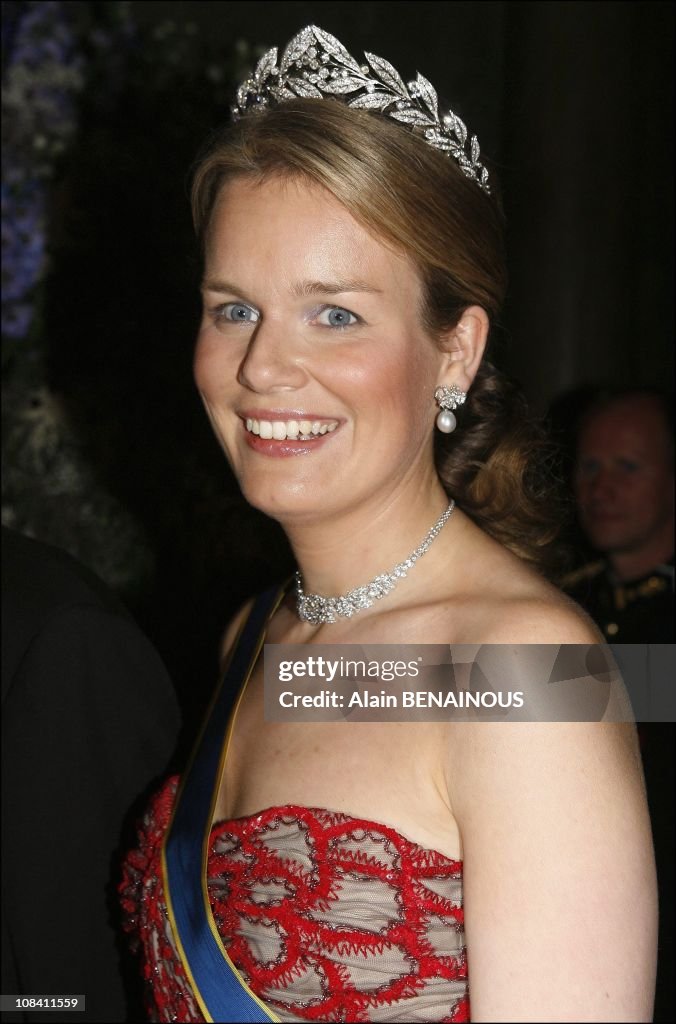 King Carl Gustaf's sixtieth birthday gala dinner at the Royal Palace of Stockholm in Stockholm, Sweden on April 30, 2006.