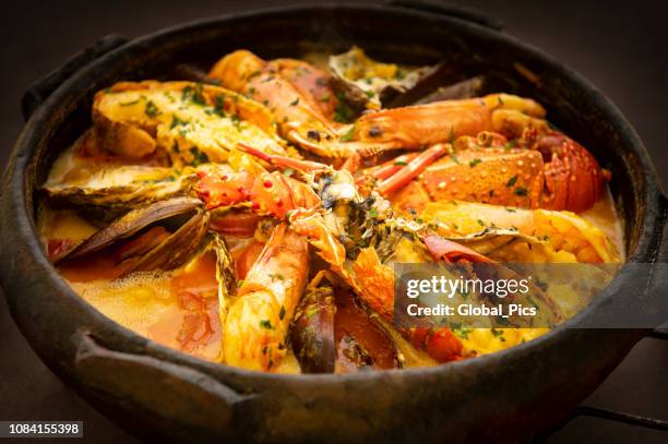 moqueca - brazil - lobster seafood stock pictures, royalty-free photos & images