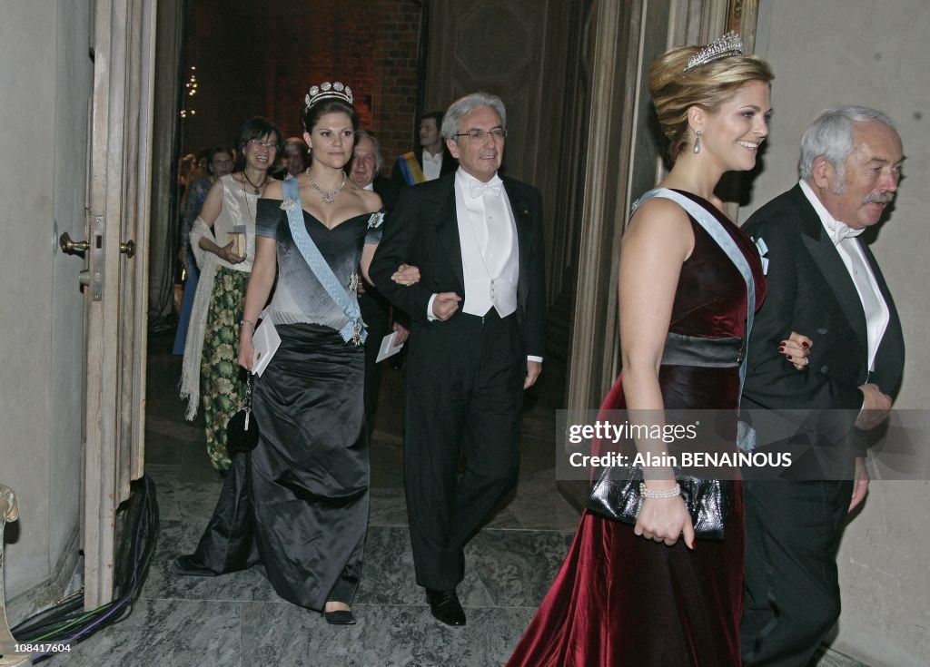 The Ball with Professor Albert Fert of France, awarded the Nobel Prize for Physics, at the Nobel Prize Banquet in Stockholm, Sweden on December 10th, 2007.
