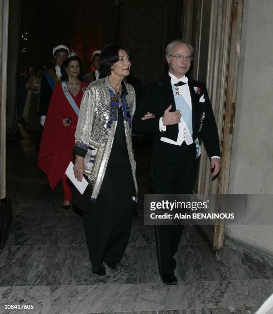 The Nobel prize winners and the Royal Family: Queen Silvia, Princess Madeleine, King Carl XVI Gustaf, Prince Carl Philip,Crown Princess Victoria and...
