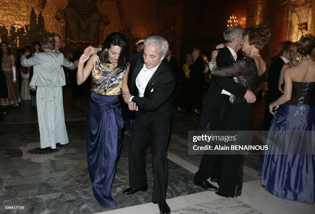 The Ball with Professor Albert Fert of France, who was awarded the Nobel Prize in Physics, at the Nobel Prize Banquet in Stockholm, Sweden on December 10th, 2007.