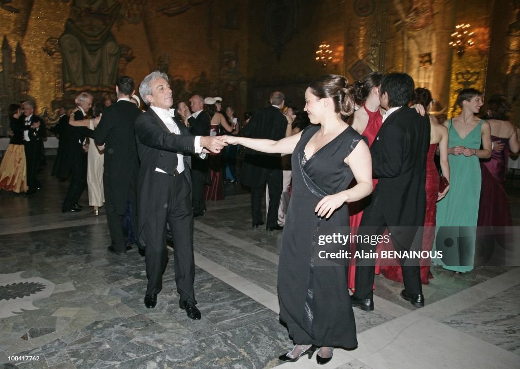 The Ball with Professor Albert Fert of France, who was awarded the Nobel Prize in Physics, at the Nobel Prize Banquet in Stockholm, Sweden on December 10th, 2007.