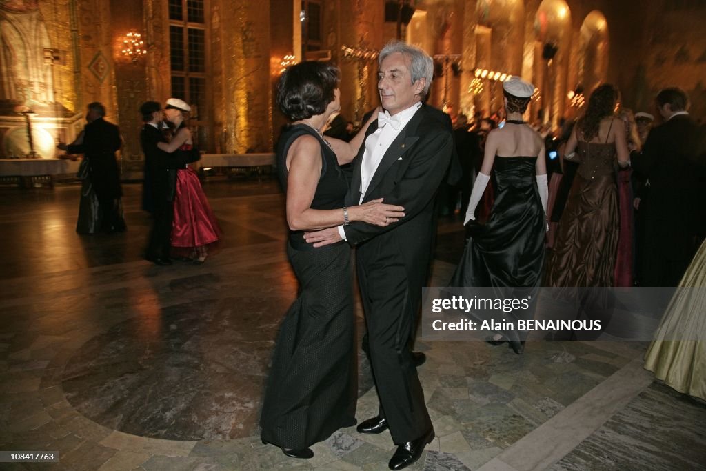 The Ball with Professor Albert Fert of France, who was awarded the Nobel Prize in Physics, at the Nobel Prize Banquet in Stockholm, Sweden on December 10th, 2007.