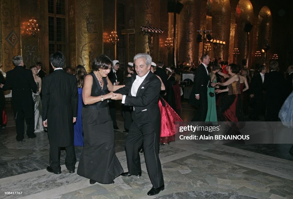 The Ball with Professor Albert Fert of France, who was awarded the Nobel Prize in Physics, at the Nobel Prize Banquet in Stockholm, Sweden on December 10th, 2007.