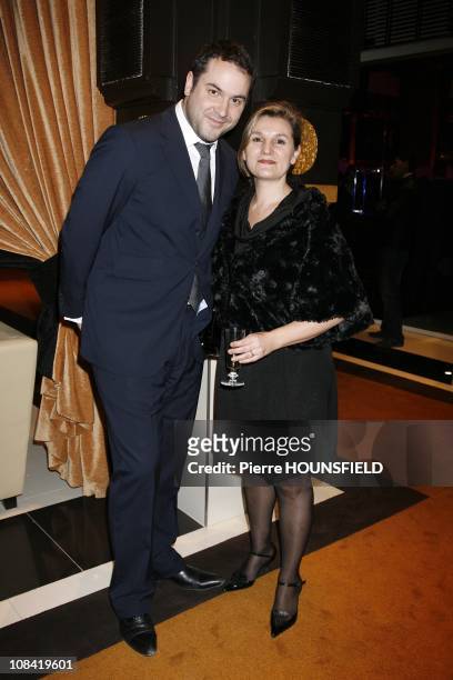 Bruce Toussaint and his wife Catherine at 'Opening of the Naoura Barriere Palace' in Marrakech, Morocco on March 07th, 2009.