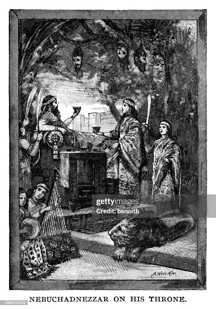 Nebuchadnezzar on his throne