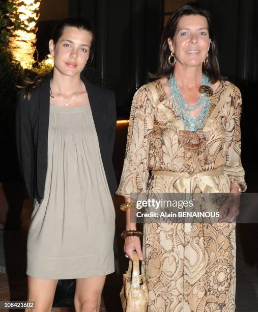 Charlotte Casiraghi and Princess Caroline of Hanover in Monte Carlo, Monaco on June 26th, 2009.