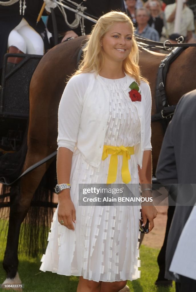 Concert Party for the Celebration of the 32nd birthday of Princess Victoria in presence of her fiance Daniel Westling, the King Karl Gustav, the Queen Sofia, Princess Madeleine and Prince Karl Philip of Sweden in Oland, Sweden on July 14th , 2009.