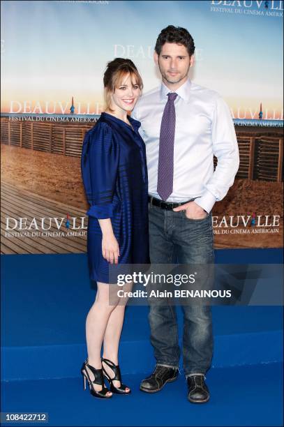 Actress Rachel McAdams and US actor Eric Bana pose for the photocall of ' The times traveler's wife' directed by Robert Schwentke during the 35th...