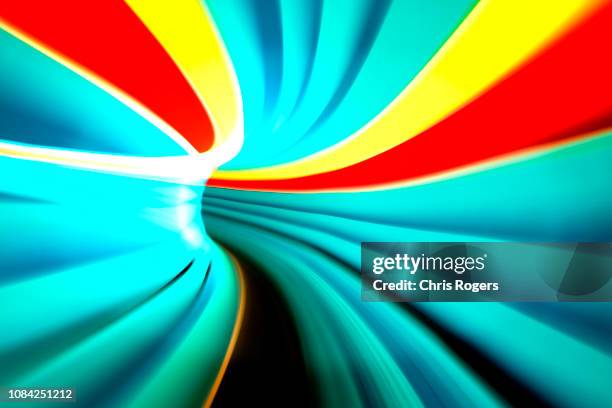 abstract light - hyperloop stock pictures, royalty-free photos & images
