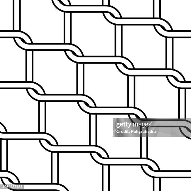 seamless background pattern - grid - vector illustration - fish net stock illustrations
