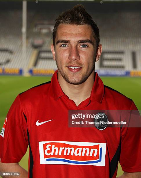 Erik Jendrisek of SCF Freiburg poses on January 27, 2011 in Freiburg im Breisgau, Germany.