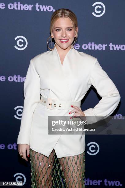 Heléne Yorke attends Comedy Central's 'The Other Two' series premiere party at Dream Hotel Downtown on January 17, 2019 in New York City.