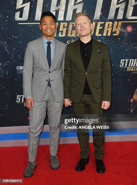 Anthony Rapp Fiance Ken Ithiphol Photos and Premium High Res Pictures - Getty Images