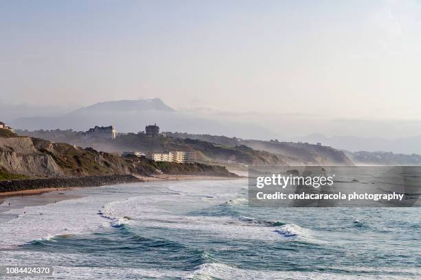 biarritz basque town in the south of france - biarritz fotografías e imágenes de stock