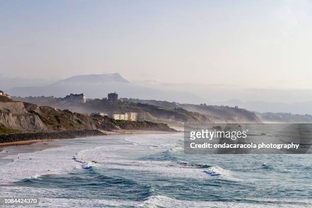 biarritz basque town in the south of france - pays basque stock pictures, royalty-free photos & images