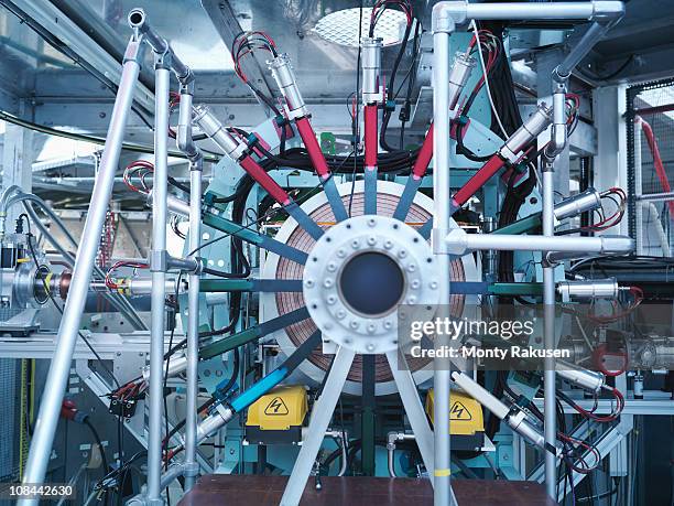 part of a particle accelerator - particle accelerator stock pictures, royalty-free photos & images