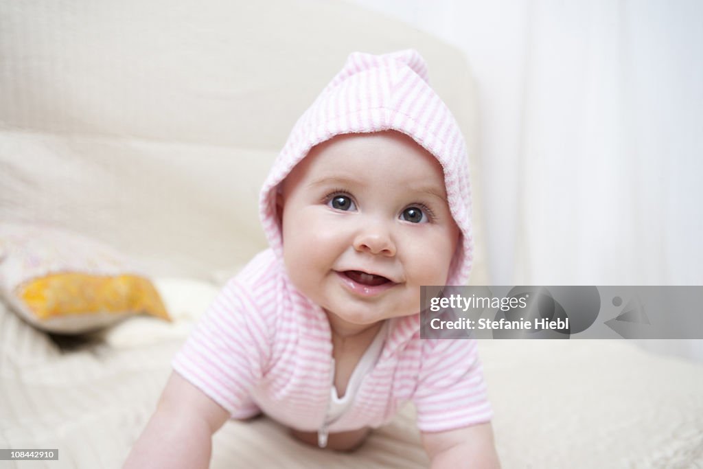 Baby on a bed