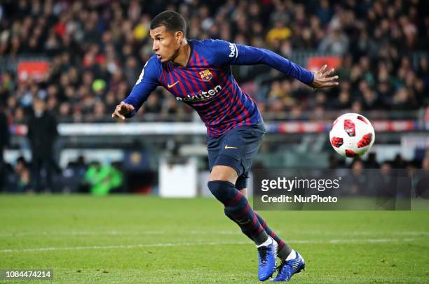 Jeison Murillo during the match between FC Barcelona and Levante UD, corresponding to the 1/8 final of the spanish cup, played at the Camp Nou...