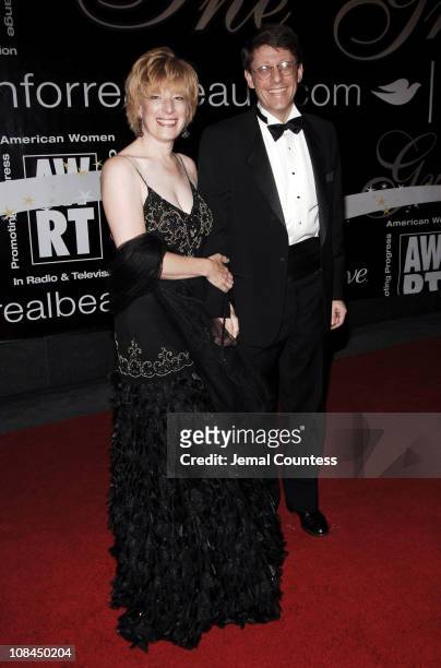 Lisa Belkin and husband during 31st Annual American Women in Radio & Television Gracie Allen Awards - Red Carpet at Marriott Marquis in New York...
