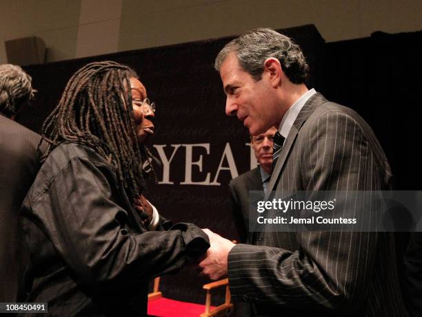 Comedian and Actress Whoppi Goldberg speaks with TIME Managing Editor Richard Stengel following the Panal Discussion at the Times Person of The Year...