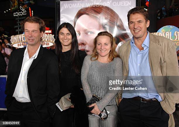 Producer Jonathan Cavendish, executive producer Liza Chasin, executive producer Debra Hayward and producer Tim Bevan arrive to the premiere of...