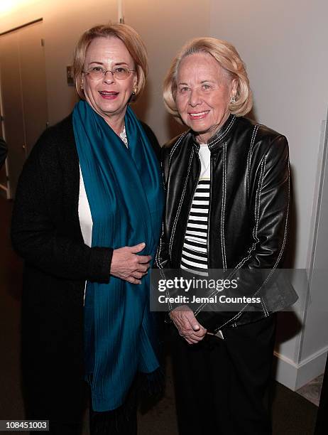Ann Moore with Writer Liz Smith at the Time Person of The Year Luncheon at the Time & Life Building on November 8, 2007 in New York City.