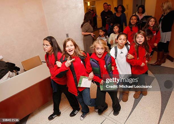 General view of attendees at the HBO Documentary Screening of "Kick Like A Girl" at HBO Building on November 20, 2008 in New York City