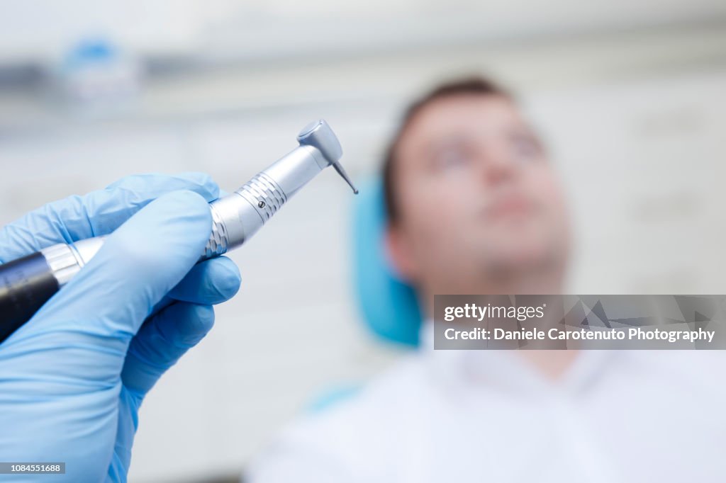 Patient at the dentist