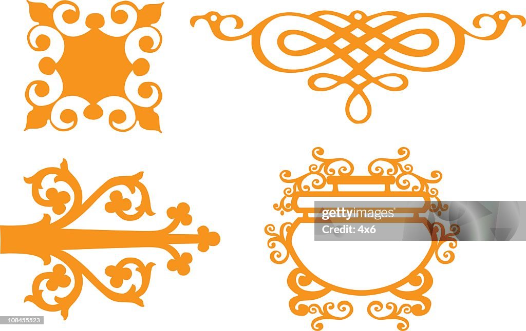 Curly Design Elements Vector High-Res Vector Graphic - Getty Images