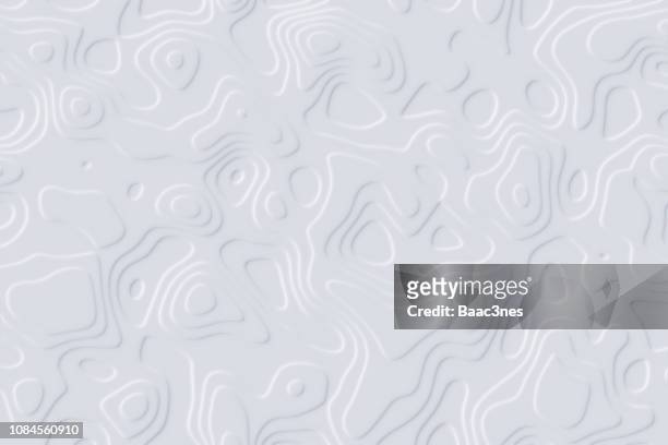 abstrackt background - contour lines - paper cut out - topography stockfoto's en -beelden