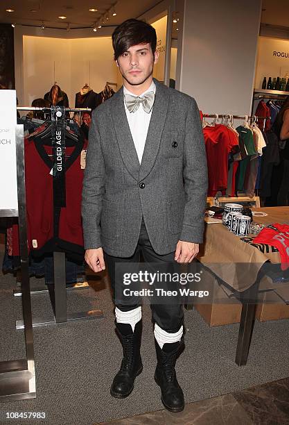 Gavin Grymes attends the GQ & Saks Signature Style event hosted by GQ Style Editor Adam Rapoport at Saks Fifth Avenue on October 1, 2009 in New York...