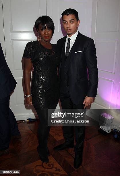 Michelle Gayle and Tim Kash attend the MTV Staying Alive Fundraising and farewell event to celebrate the achievements of Bill Roedy, Chairman and...