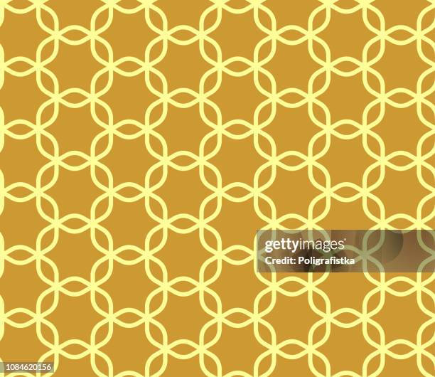 seamless background pattern - gold wallpaper - vector illustration - gold leaf stock illustrations