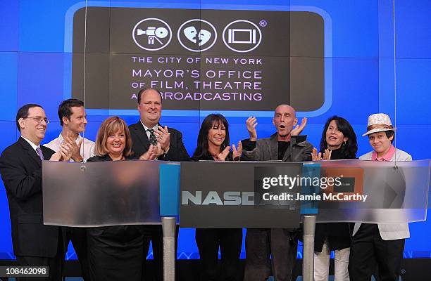 Howard Sherman of The American Theater Wing,Actor Chandler Williams,Charlotte St. Martin of the Broadway League,David Wicks,Associate Vice President...