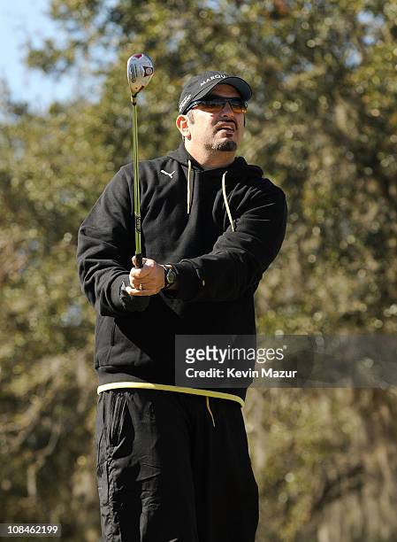 Joe Mulvihill attends the Super Skins Annual Celebrity Charity Golf Classic with Nick Lachey and Jimmie Johnson at TPC Tampa Bay on January 31, 2009...