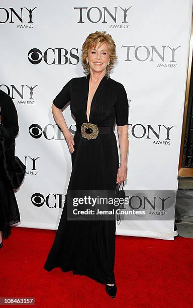Jane Fonda attends the 63rd Annual Tony Awards at Radio City Music Hall on June 7, 2009 in New York City.