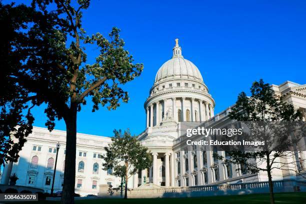 Wisconsin state capitol building in Madison Wisconsin.
