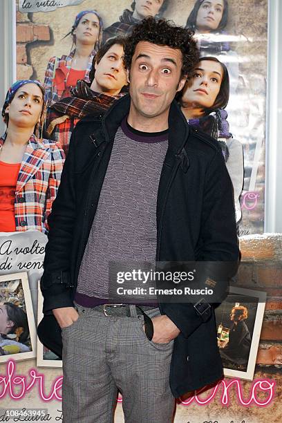 Fabrizio Sabatucci attends the "Febbre Da Fieno" premiere at Emassy Cinema on January 27, 2011 in Rome, Italy.