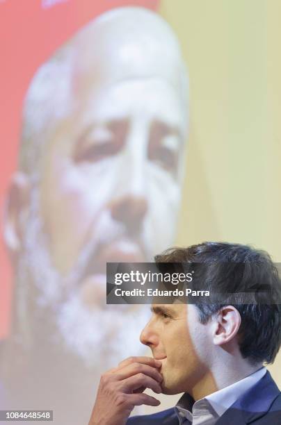 Albert Rivera attends the 'Entrenar para dirigir' book presentation at Abante space on December 19, 2018 in Madrid, Spain.