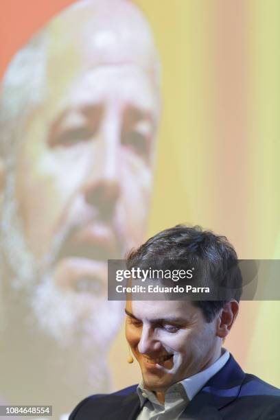 Albert Rivera attends the 'Entrenar para dirigir' book presentation at Abante space on December 19, 2018 in Madrid, Spain.