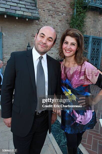 Ian Gomez and Nia Vardalos at ACTRA National's Award Of Excellence celebration honoring Bruce Greenwood at The Canadian Residence on January 27, 2011...