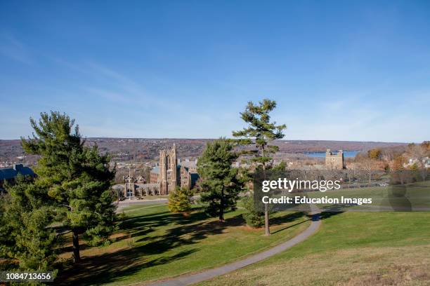 Mennen Hall and Campus, Cornell University, Ithaca, New York, USA.