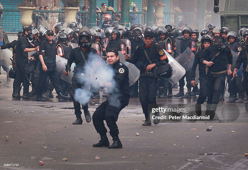 Anti Government Protesters Take To The Streets In Cairo