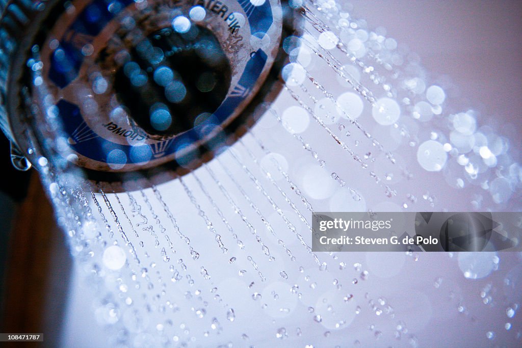 Shower Head Water Drops 7-26-09 4