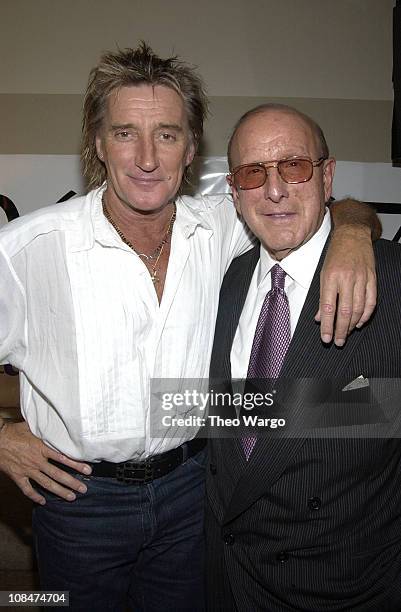 Rod Stewart and Clive Davis