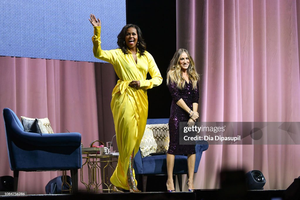 Michelle Obama Discusses Her New Book "Becoming" With Sarah Jessica Parker