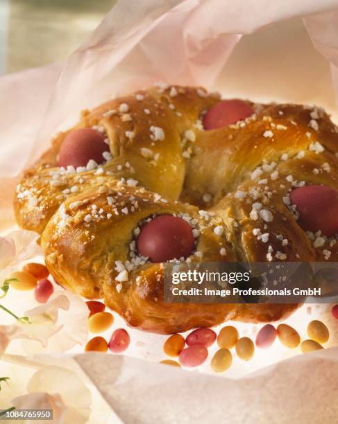 easter fougasse - brioche stock pictures, royalty-free photos & images