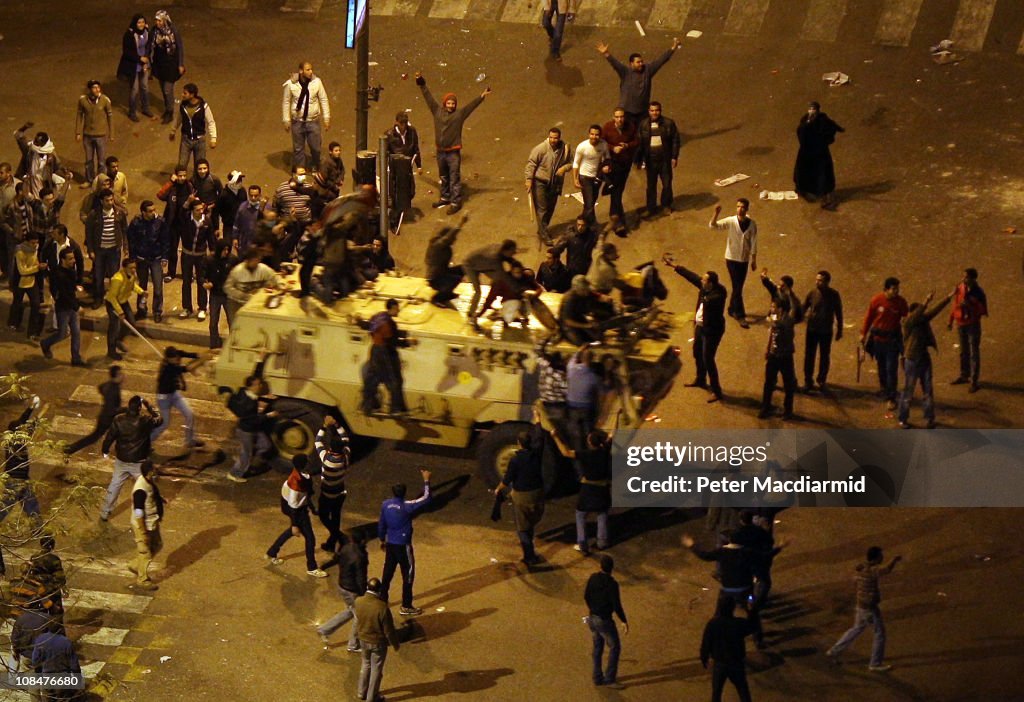 Anti Government Protesters Take To The Streets In Cairo